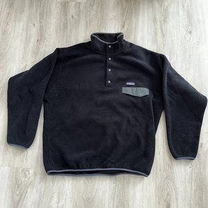 Patagonia Lightweight Synchilla Snap-T Fleece Pullover- Black